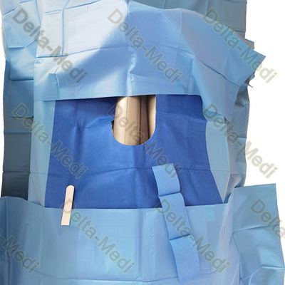 ستائر جراحية يمكن التخلص منها بحجم 150 سم × 240 سم ، حزمة ستارة مقسمة لتقويم العظام