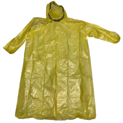 جديد وصول أصفر ، أخضر الألوان البولي ايثيلين معطف واق من المطر حزام الرقبة قابل للتعديل مع الأصفاد المرنة