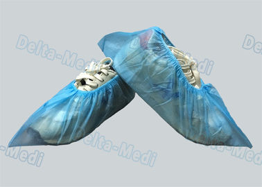 PP / SMS الأزرق غير المنسوجة الأحذية الجراحية القابل للتصرف يغطي لمستشفى / مختبر