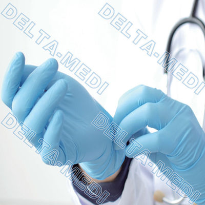 مطرز الكفة قفازات اليد القابل للتصرف للرعاية الصحية الصناعية الآمنة