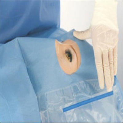 ستائر جراحية معقمة للعين مع حقيبة تجميع السوائل