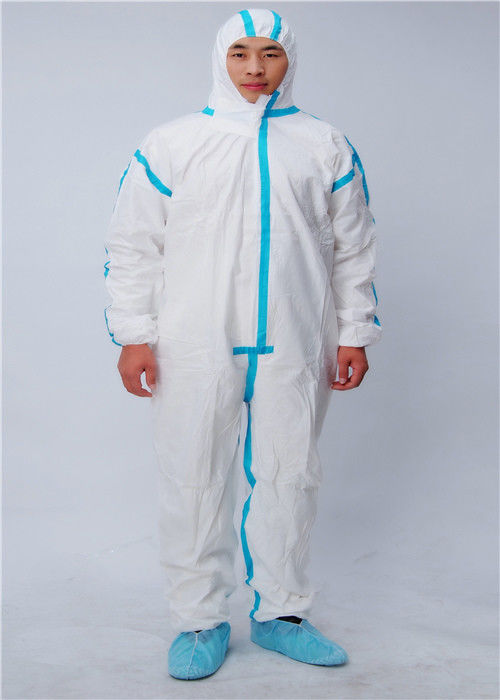 ملابس واقية للاستعمال مرة واحدة SF واقية كاملة للجسم من المواد الخطرة